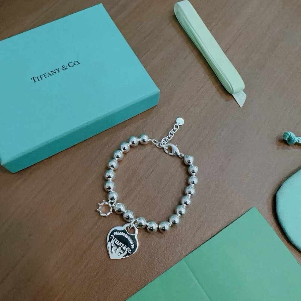 Tiffany & Co Heart Tag Beaded Bracelet